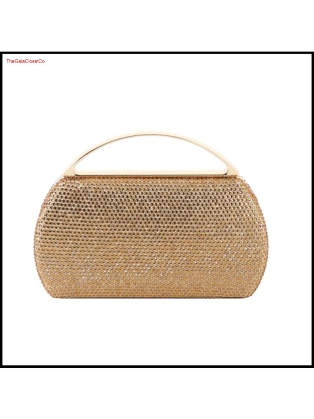 Rhinestone Beaded Evening Clutch Top Handle Bag Removable Chain Crossbody